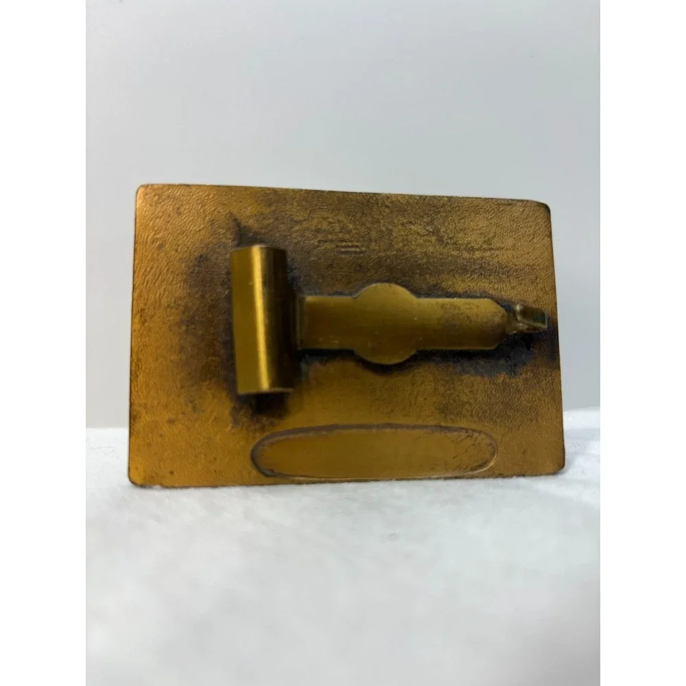 Vintage Harry Klitzner 1978 Masonic Freemasons Solid Bronze Belt Buckle